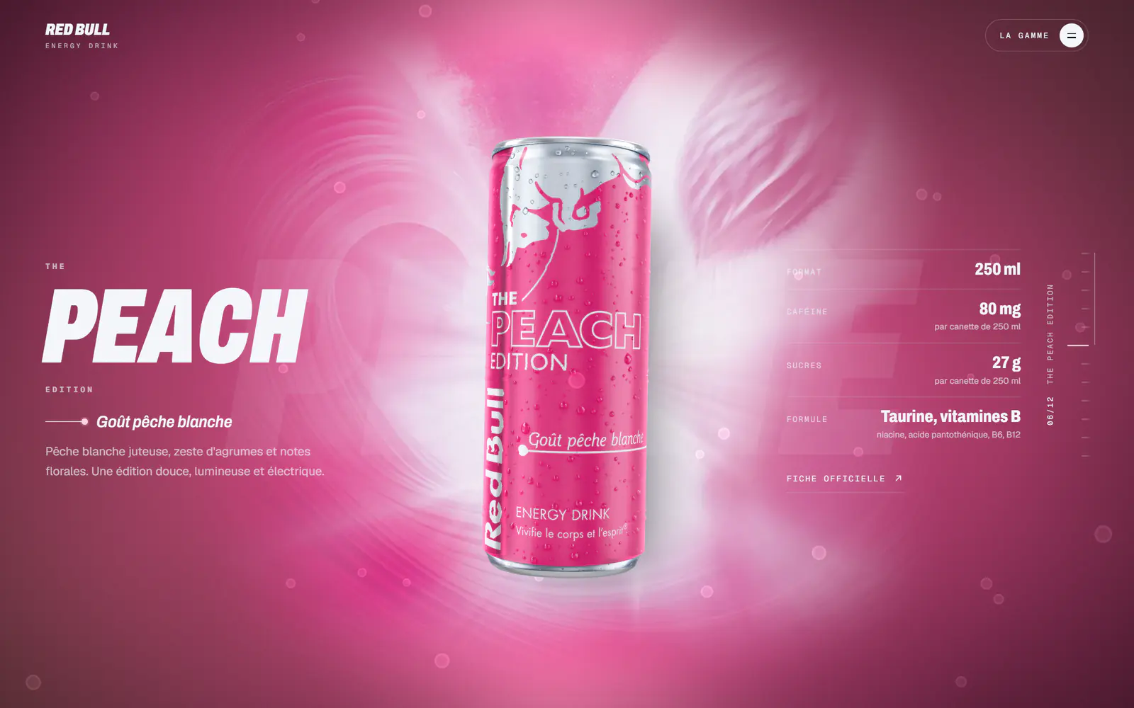 La scène Peach Edition, rose vif.